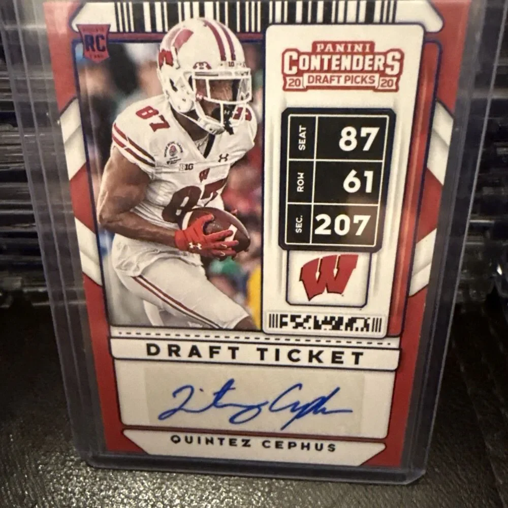 QUINTEZ CEPHUS 2020 CONTENDERS DRAFT PICKS DRAFT TICKET BLUE AUTO RC #311🔥